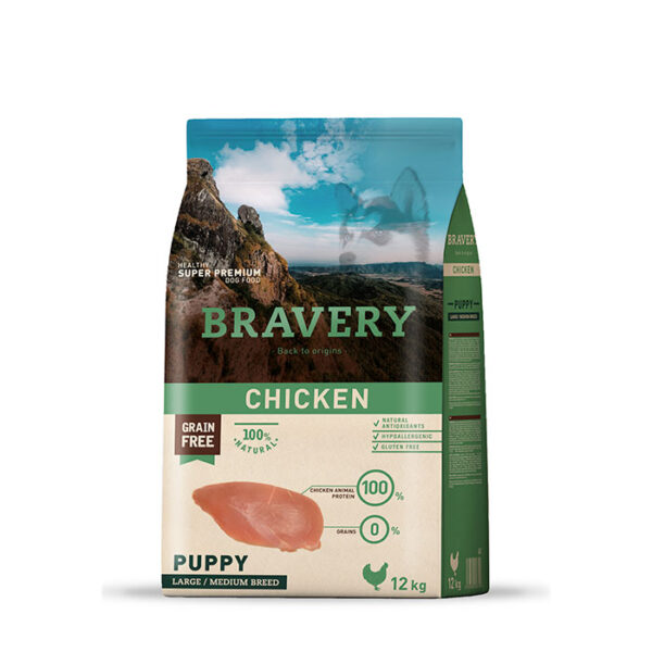 Sin categorizar Bravery chicken puppy large medium 12 kg