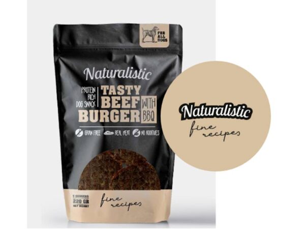 Perros Naturalistic Tasty Beef Burger 120 gr