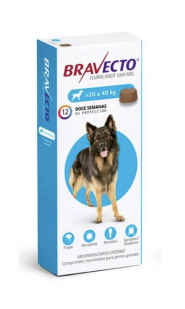 Medicamentos para perros Bravecto perro 20 a 40 kg