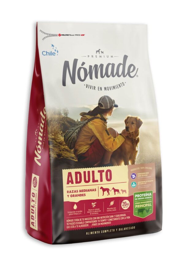 Alimento para perros Nómade adulto razas med y grandes 20 kg