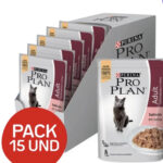 Pack 15 sachet Proplan gato adulto salmón 85g