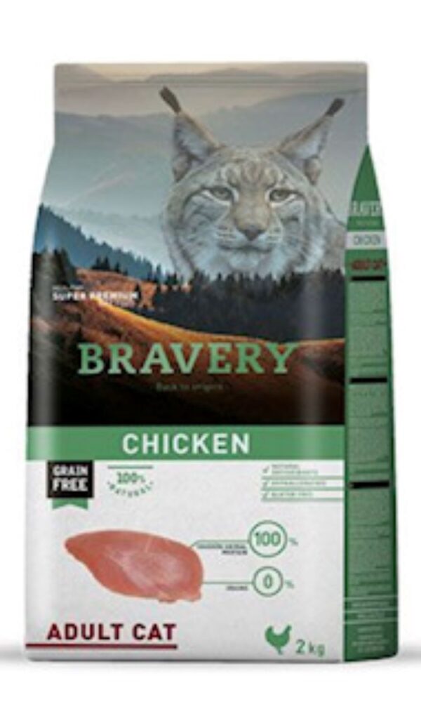 Sin categorizar Bravery chicken cat adulto esterilizado 2 kg